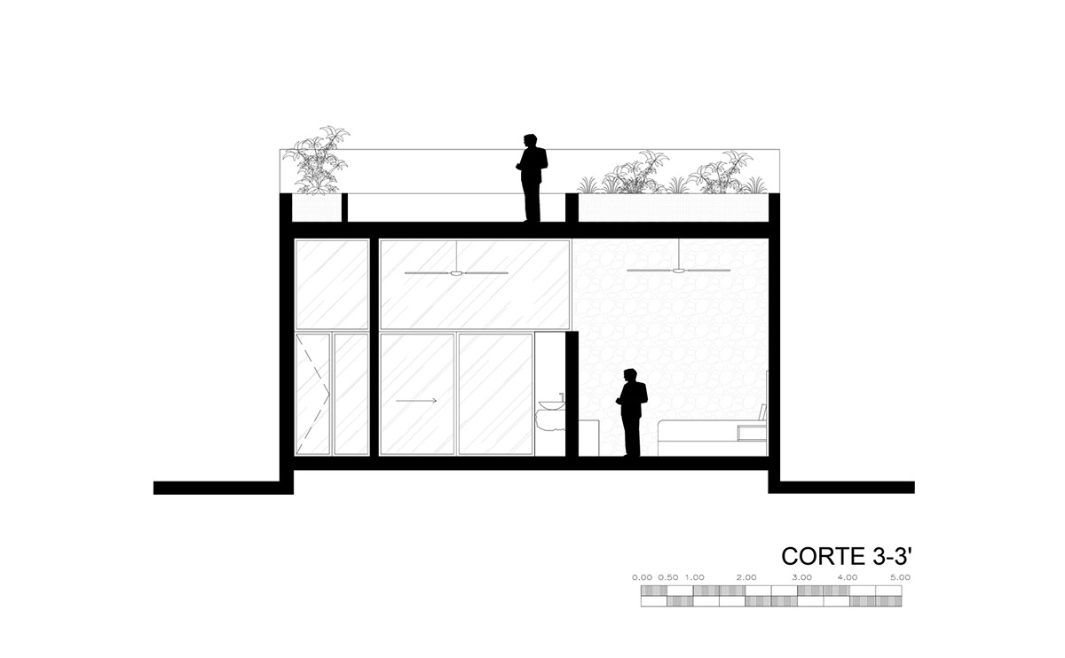 บ้านหน้ากว้าง 10 เมตร ภายในสวยงามมาก ที่เม็กซิโก House 64