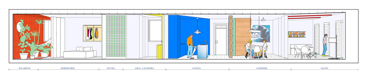 คอนโดสีสวย sequence house madrid